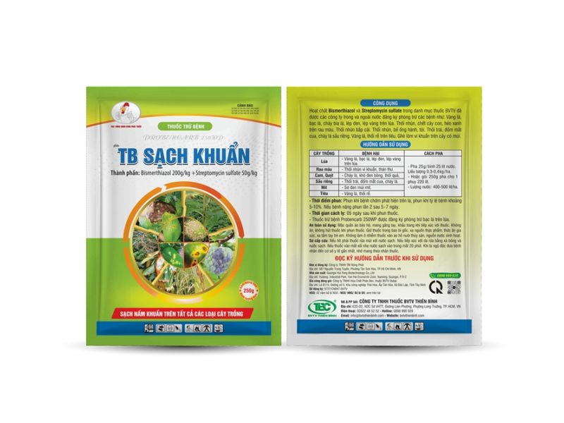 THUỐC TRỪ BỆNH - TB SẠCH KHUẨN