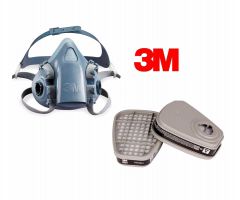 Mặt nạ phòng độc 3M7501 của Mỹ sử dụng 2 phin lọc